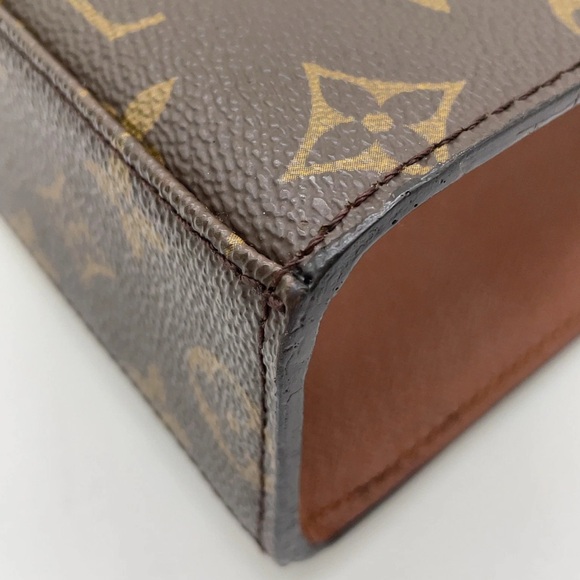Louis Vuitton Brown and Gold Monogram Satchel malesherbes